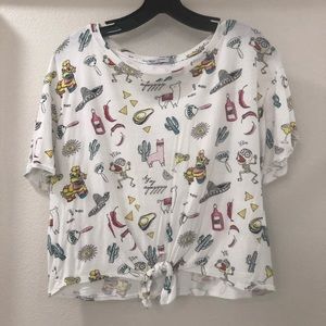 Fiesta Front Tie Shirt